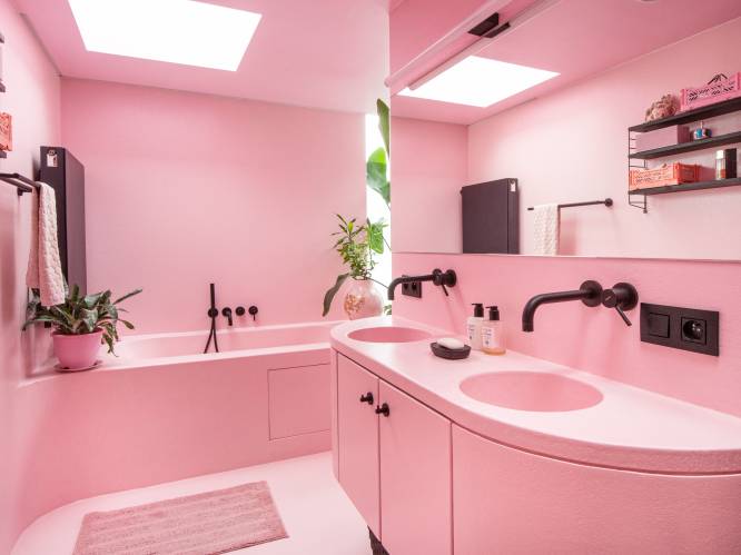 De bijzondere jarendertigwoning van Karolien en Walter. “Veel mensen vinden onze roze badkamer too much”
