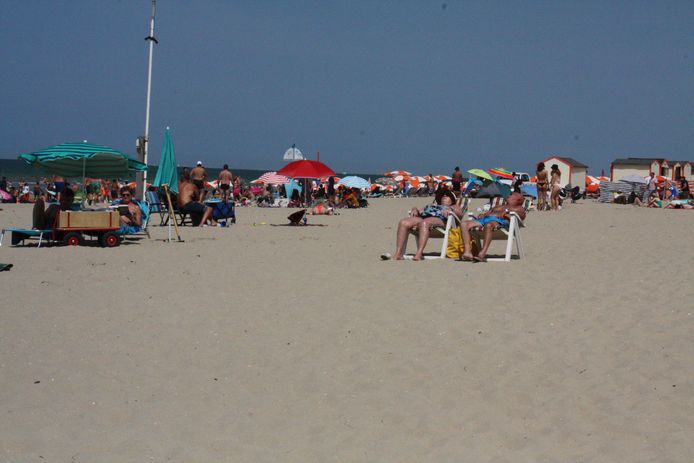 De zoekactie vond plaats op het strand van De Panne.