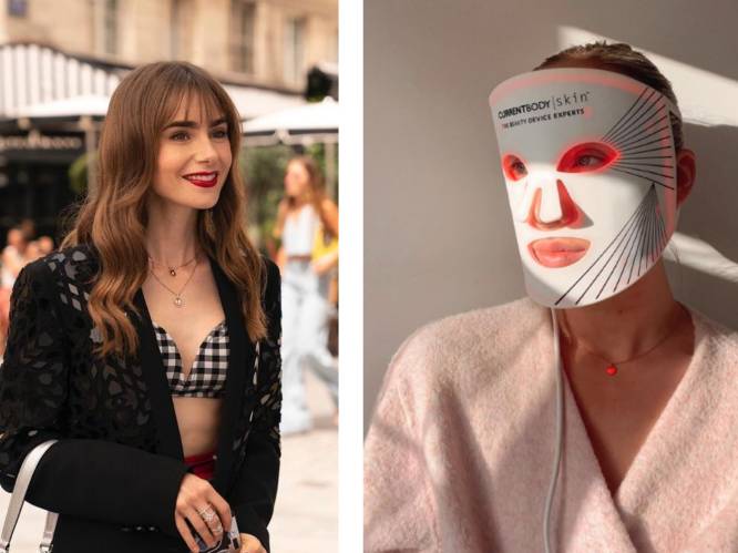 Sinds ‘Emily in Paris’ wil iedereen een LED-gezichtsmasker. Is dat gezond? “Goed tegen grote poriën”