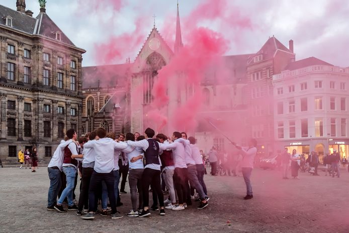 Studenten in Amsterdam.