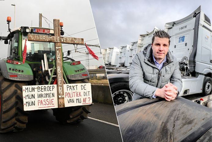 Boerenprotest/Transporteur Gert-Jan Desmet