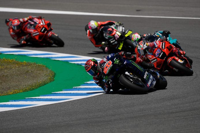 Quartararo (voorop).