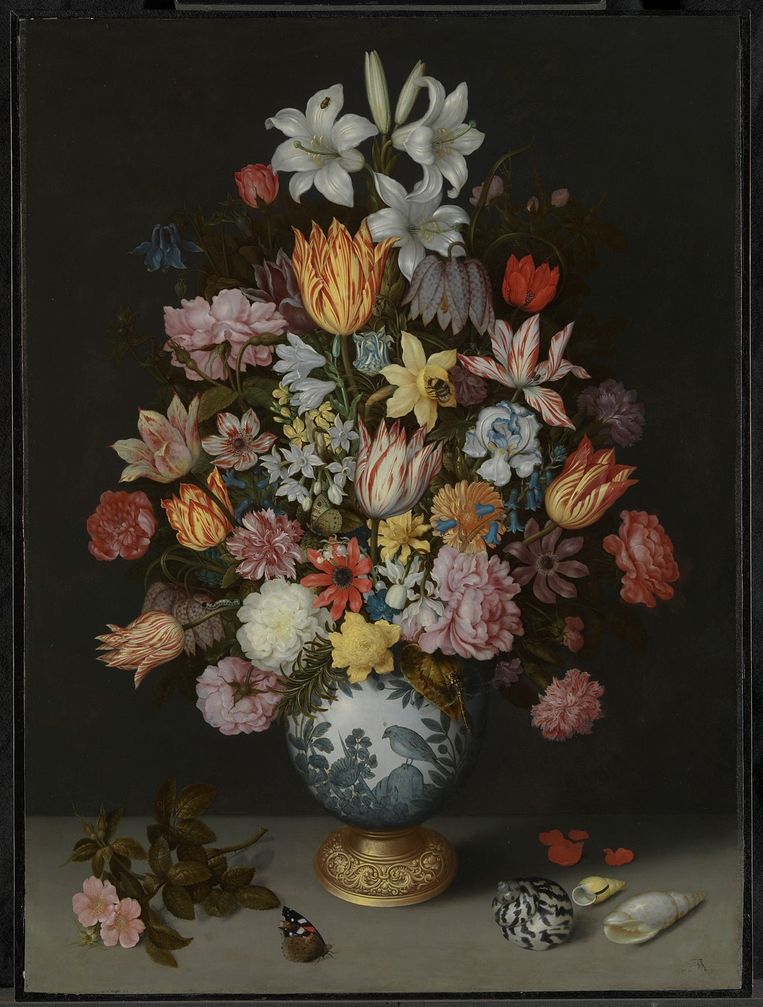 Stilleven met bloemen in een Wan-li vaas, 1609-10, Ambrosius Bosschaert de Oudere. Beeld The National Gallery, London