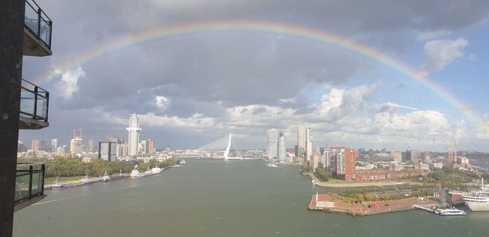 Vorige week gemaakt vanuit het appartement van Peter van Wijk.