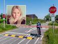 De kruising Rijkerswoerdsestraat en het RijnWaalpad (de snelfietsroute tussen Arnhem en Nijmegen) waar Deborah (inzet) werd aangereden.