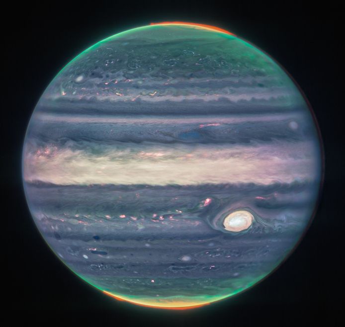 Les images magnifiques de Jupiter prises par le télescope James Webb.