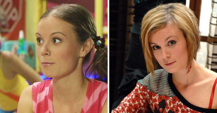 Rechts: Anneleen als Katrijn. Links: Anneleen in 2009 als Jennifer in 'Familie'. Hoe ze er vandaag uitziet is niet bekend.