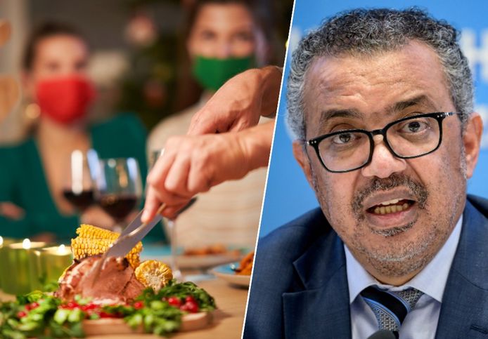 WHO-baas Tedros Adhanom Ghebreyesus waarschuwt de wereldbevolking voor bijeenkomsten tijdens de feestdagen, te midden van de omikrongolf.