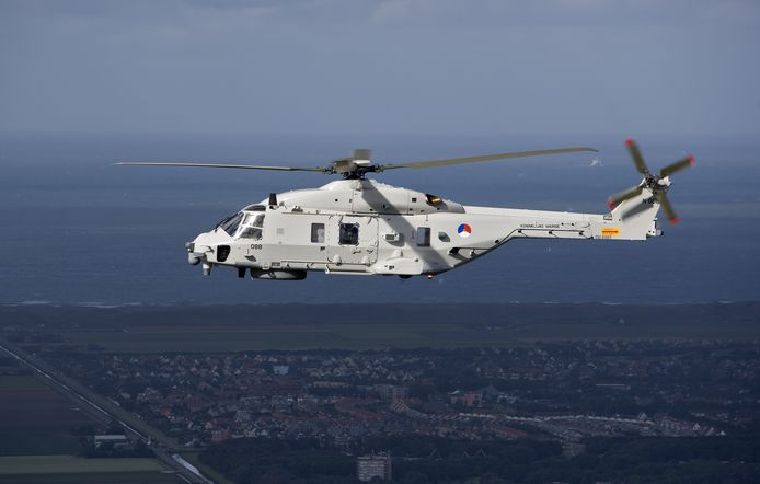 Foto ter illustratie. Een NH90 maritieme gevechtshelikopter.