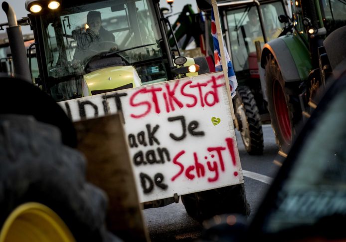 Boeren demonstreerden in december tegen het stikstofbeleid.