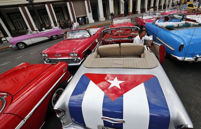 Tourists love to ride in classic cars in Havana, but they also need gas.