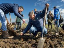 Samen graven voor meer soorten planten en bomen op het boerenland; proef van start in Eerde