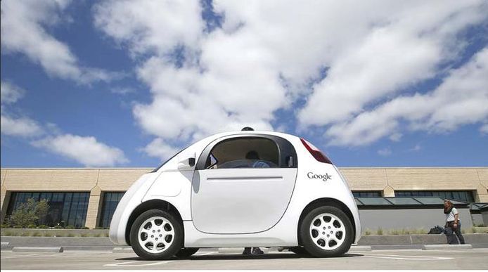 Googles zelfrijdende auto Waymo.