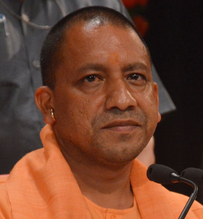 Yogi Adityanath, de nieuwe premier van de deelstaat Uttar Pradesh.