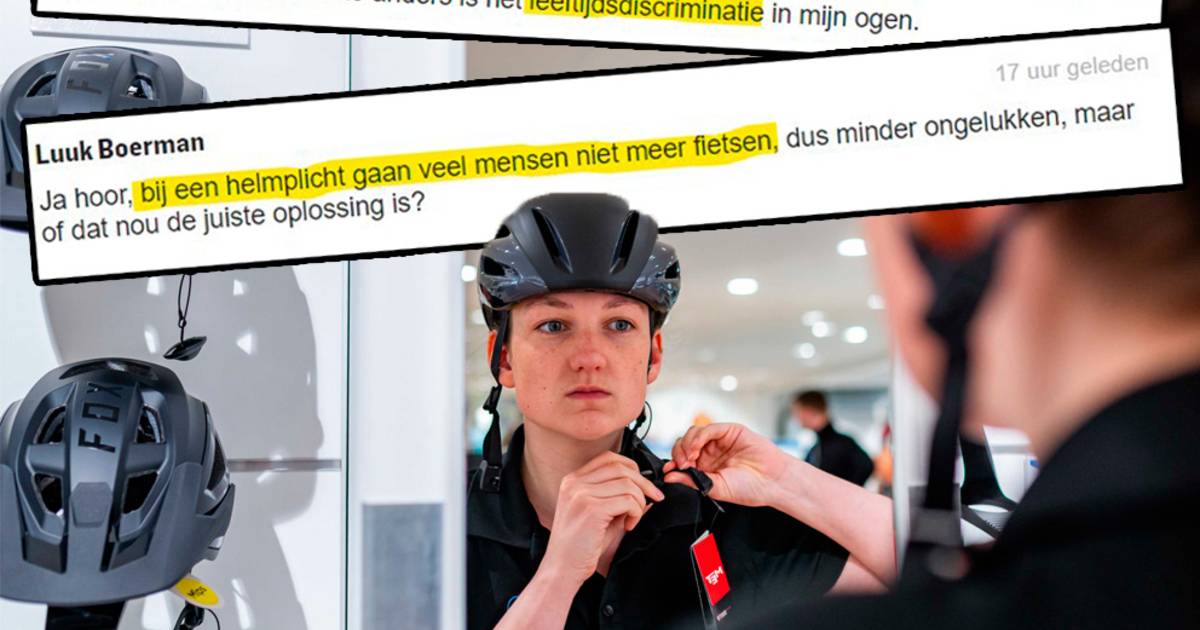 Lezers over verkeersongevallen en e-bikes: ‘Bij een helmplicht gaan veel mensen niet meer fietsen’.