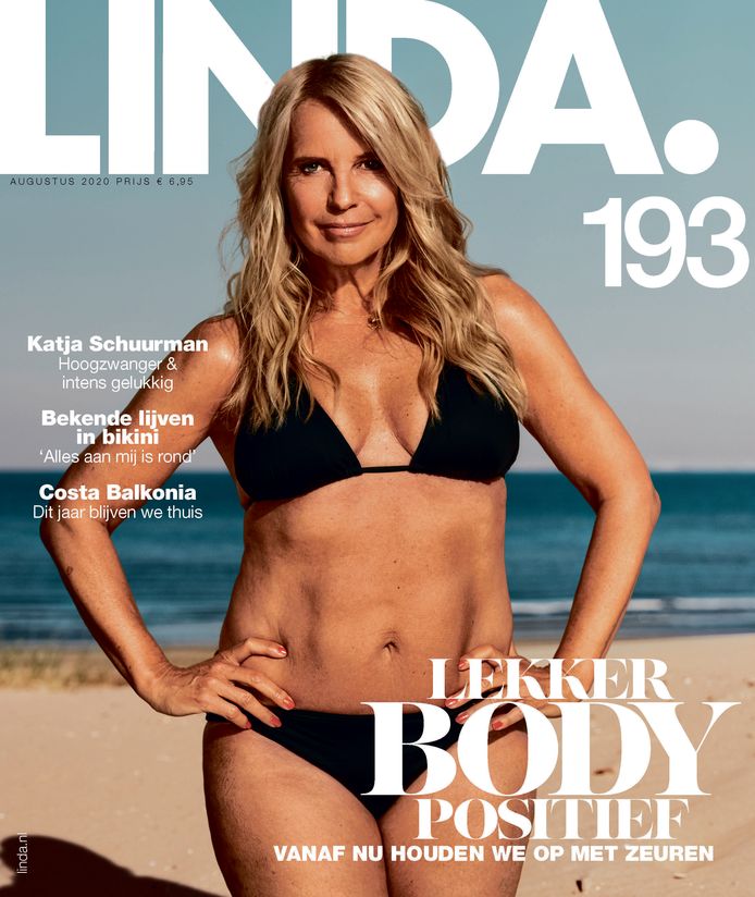 Linda de Mol in bikini op de cover.
