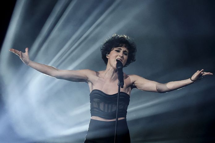 Barbara Pravi lors de la finale de l'Eurovision