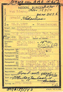 Notitie van moeder van Arnold van Lierop in persoonsdossier Rode Kruis: is de urn in Dachau bewaard gebleven?