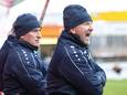 De ploeg van trainer Jürgen Schefczyk, hier op archieffoto, had het dinsdagavond lastig tegen de hekkensluiter van de vierde divisie (zaterdag).