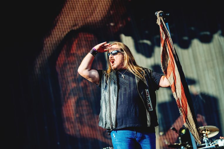 Lynyrd Skynyrd op Graspop. Beeld Stefaan Temmerman
