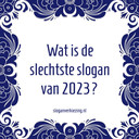 Dit Bedrijf Uit Hattem Gaat Op Voor 'slechtste Slogan 2023': ‘een 