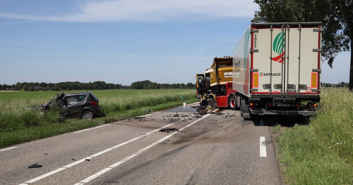 #Automobilist overlijdt door frontale #botsing met #vrachtwagen bij Herpen.