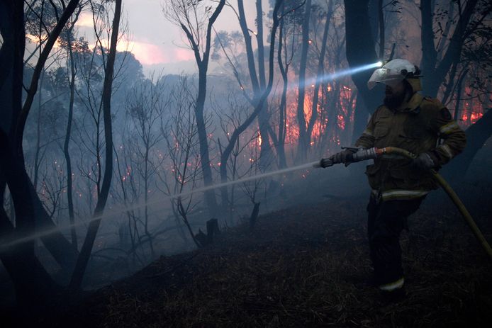 Het vuur trok de afgelopen dagen al door Woodford, New South Wales.