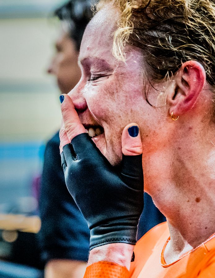 Kirsten Wild, Koningin van het WK baanwielrennen in Apeldoorn in 2018. Vanaf woensdag start het WK in Polen.