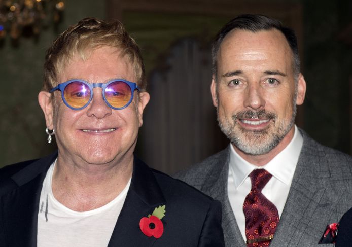 Elton John en z'n echtgenoot David Furnish.