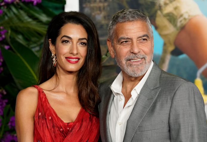George Clooney en Amal.