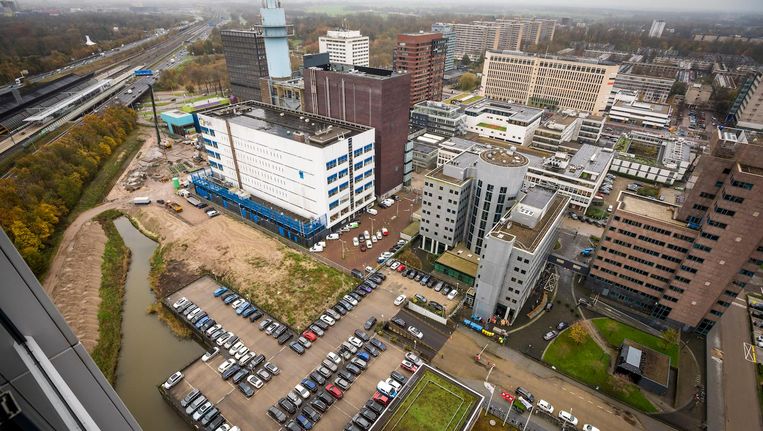 De beoogde locatie aan de Domenico Scarlattilaan waar het nieuwe kantoor van het Europese Medicijn Agentschap (EMA) gebouwd gaat worden. Beeld anp