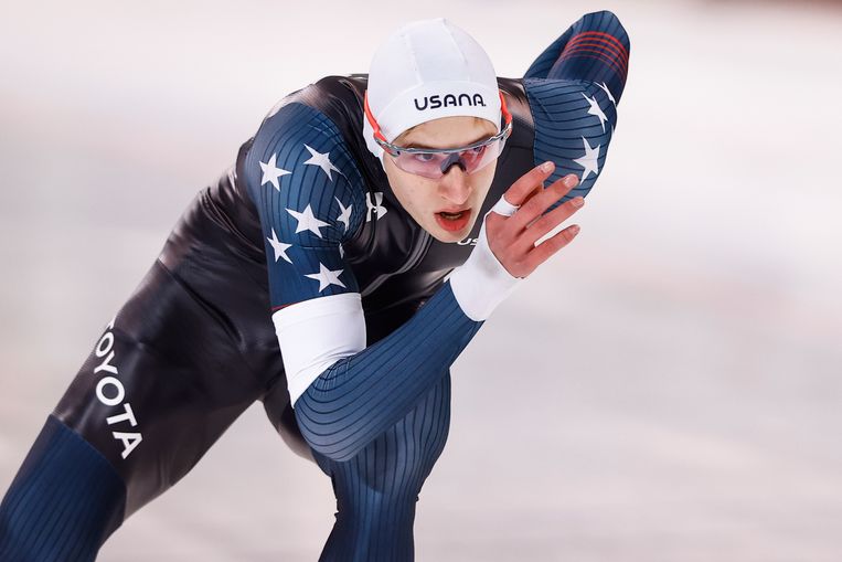 Amerikaans schaatsfenomeen Jordan Stolz steelt de show in Stavanger