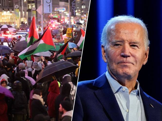 KIJK. “Genocide Joe, has got to go”: Pro-Palestijnse demonstranten verstoren fundraiser van Biden 
