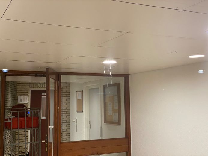 Lekkage in een flat in Rijswijk.