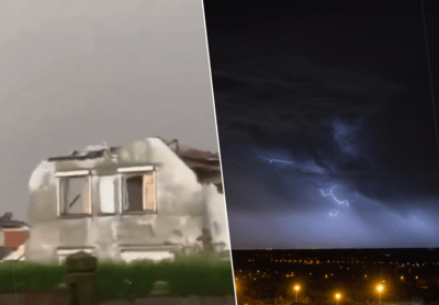 Tornado sloopt tientallen huizen in Noord-Frankrijk, ook bij ons houdt onweer zwaar huis: bekijk hier de beelden