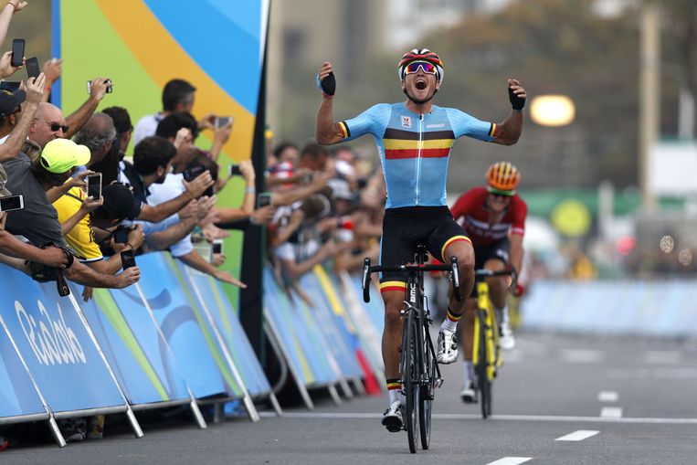Van Avermaet kroonde zich in Rio tot olympisch kampioen. Beeld AFP