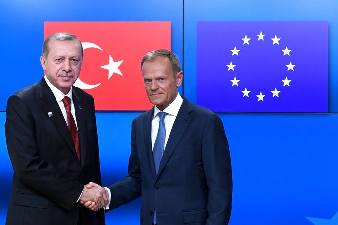 President Erdogan met Donald Tusk, in mei van dit jaar.