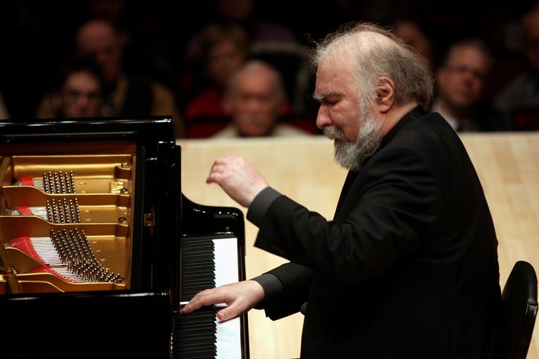 Radu Lupu in de New Yorkse Carnegie Hall (2013). Beeld Getty Images
