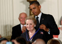 In 2012 bij de uitreiking van de Presidential Medal of Freedom, die ze kreeg van Barack Obama.