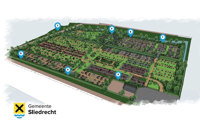 De begraafplaats van Sliedrecht kan op zeven plaatsen worden uitgebreid.