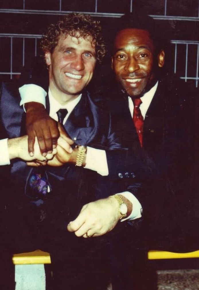 Jean-Marie Pfaff met Pelé.