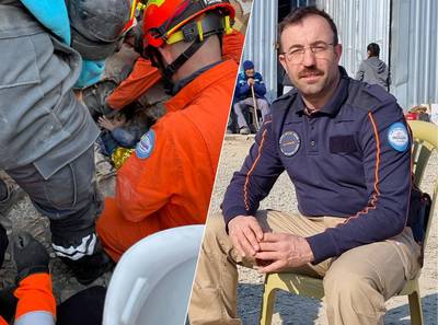 106 uur lag Ibrahim (8) onder het puin in Turkije: Nederlandse brandweerman die zijn hand vasthield vertelt voor het eerst zijn verhaal