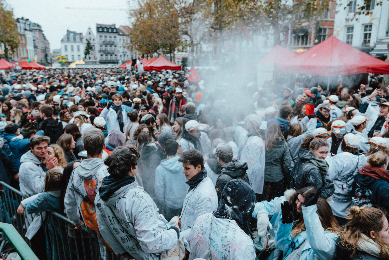 Archiefbeeld: Feest bij de studenten van Vrije Universiteit Brussel (2018). Beeld ID / Illias Teirlinck
