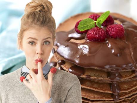 Groentegoeroe Estée ontbijt liefst met pannenkoeken en chocola