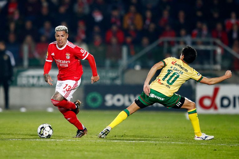 Enzo Fernández gaat van Benfica naar Chelsea. Beeld REUTERS