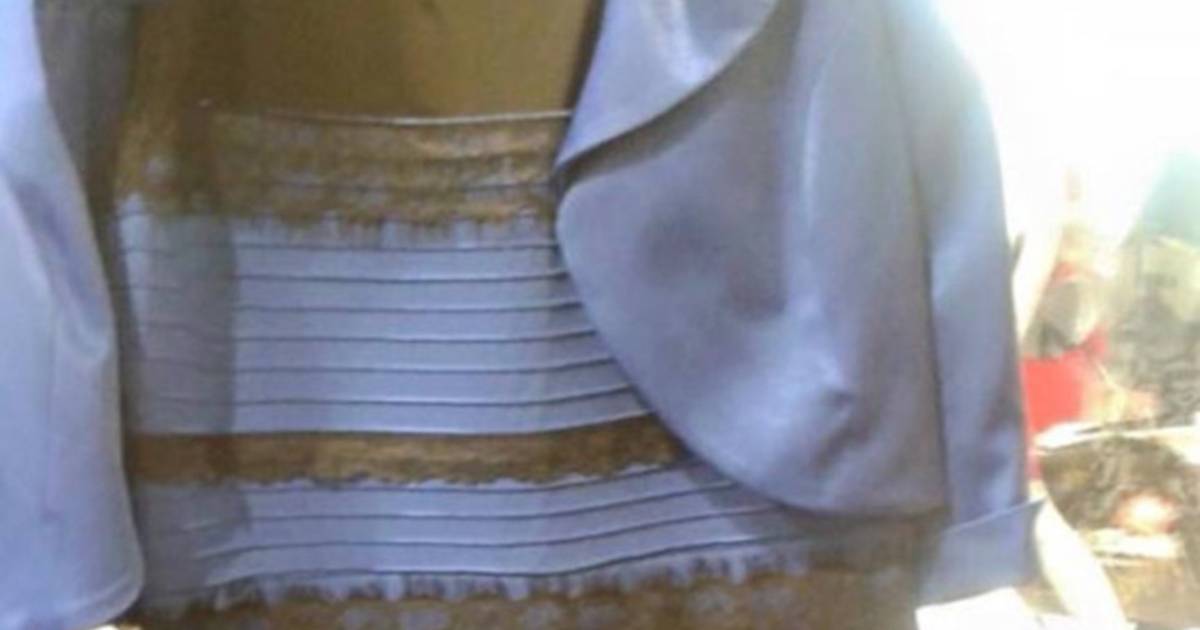 Goud of blauw jurk sales