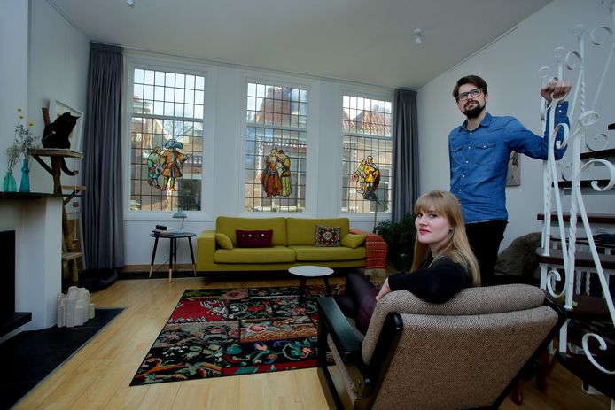 Madelon Brouwer en Arjan de Wit zagen veel kansen in de woning, die ze afgelopen jaren hebben opgeknapt.