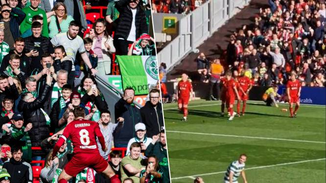 Voormalig Rangers-coach Steven Gerrard provoceert Celtic-fans tijdens benefietwedstrijd en wordt bekogeld