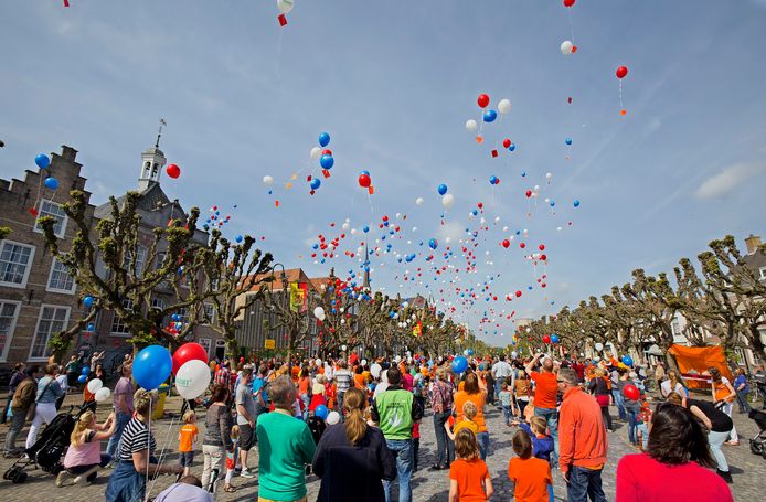 Een van de voorgaande vieringen van Koningsdag in Geertruidenberg.