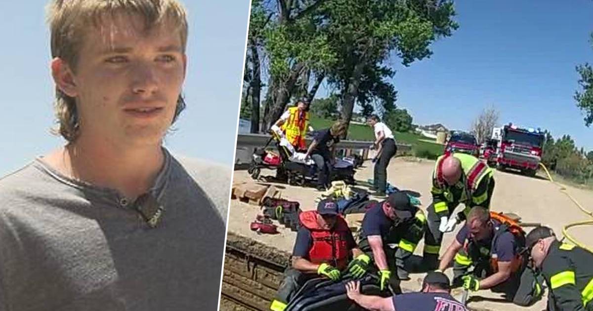 Josh (18) suddenly sees an upside down pocket in a gutter with his drone and saves the lives of two of its passengers |  outside